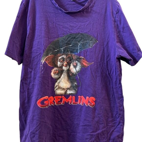 Bella + Canvas Men's Purple Gremlins Graphic T-Shirt Size L Short Sleeve - Picture 1 of 15